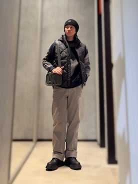 「ARMANI EXCHANGE（アルマーニエクスチェンジ）のアイテム（ブーツ）」を使った、YUUさん（メンズ・174cm）の秋コーディネート