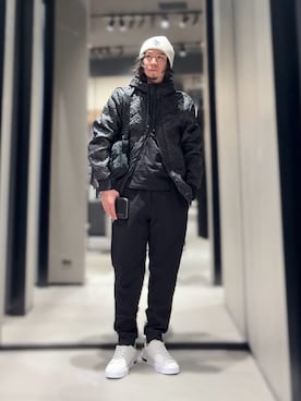 「アイテム（ブルゾン）」を使った、YUUさん（メンズ・174cm）の冬コーディネート