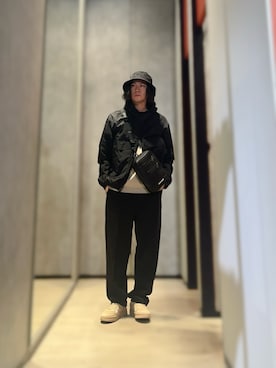 「ARMANI EXCHANGE（アルマーニエクスチェンジ）のアイテム（ナイロンジャケット）」を使った、YUUさん（メンズ・174cm）の夏コーディネート
