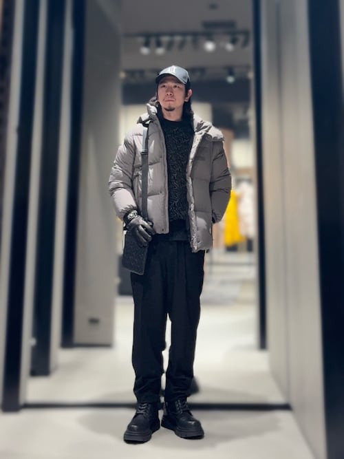 ブルゾン アウター A X アルマーニ エクスチェンジ ストレッチポリエステル ボンバージャケット メンズ ARMANI EXCHANGE アルマーニエクスチェンジ の A X アルマーニ エクスチェンジ 中わた入りボンバージャケット ブルゾン - WEAR