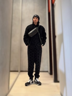 「ARMANI EXCHANGE（アルマーニエクスチェンジ）のアイテム（ニットキャップ/ビーニー）」を使った、YUUさん（メンズ・174cm）の秋コーディネート