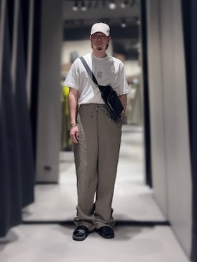 「アイテム（バングル/リストバンド、その他）」を使った、YUUさん（メンズ・174cm）の春コーディネート
