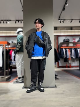 「ほめられ本命コーデ」｜「アイテム（スウェットパンツ）」を使った、YUUさん（メンズ・174cm）の冬コーディネート