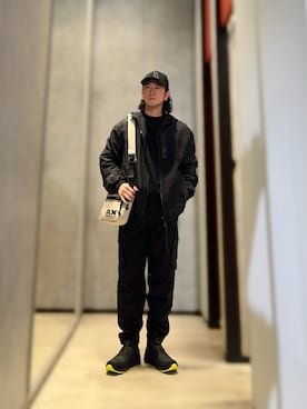 「ARMANI EXCHANGE（アルマーニエクスチェンジ）のアイテム（ナイロンジャケット）」を使った、YUUさん（メンズ・174cm）の秋コーディネート
