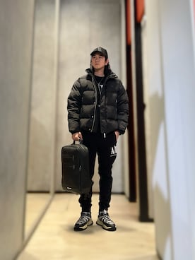 「ARMANI EXCHANGE（アルマーニエクスチェンジ）のアイテム（ダウンジャケット/コート）」を使った、YUUさん（メンズ・174cm）の秋コーディネート