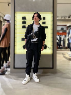 「いまどきジャケット写真」｜「アイテム（ナイロンジャケット）」を使った、YUUさん（メンズ・174cm）の春コーディネート