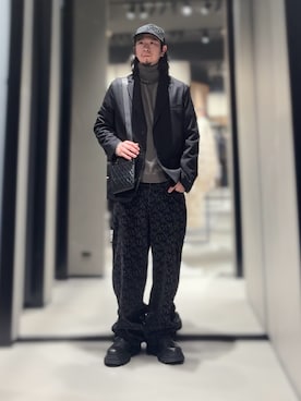 「ARMANI EXCHANGE（アルマーニエクスチェンジ）のアイテム」を使った、YUUさん（メンズ・174cm）の冬コーディネート