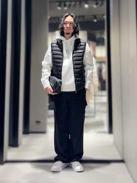 「アイテム（ポーチ）」を使った、YUUさん（メンズ・174cm）の冬コーディネート