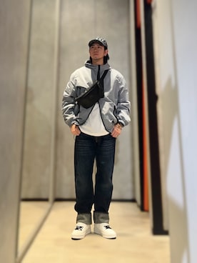 「ARMANI EXCHANGE（アルマーニエクスチェンジ）のアイテム（ナイロンジャケット）」を使った、YUUさん（メンズ・174cm）の夏コーディネート