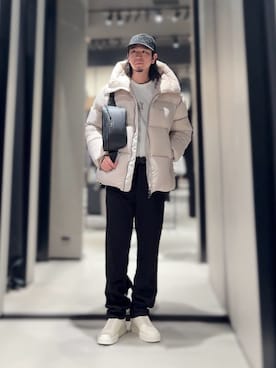 「アイテム（スリッポン）」を使った、YUUさん（メンズ・174cm）の冬コーディネート