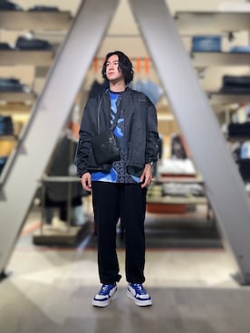 「アツいコーデ全部見せ」｜「アイテム（ブルゾン）」を使った、YUUさん（メンズ・174cm）の夏コーディネート