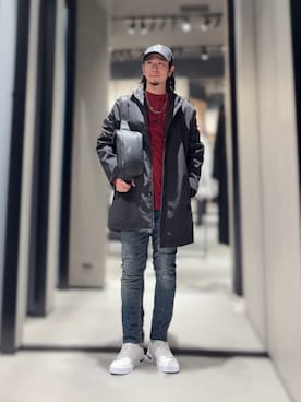 「アイテム（モッズコート）」を使った、YUUさん（メンズ・174cm）の秋コーディネート