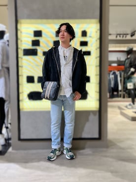 「春服デビュー宣言」｜「アイテム（ナイロンジャケット）」を使った、YUUさん（メンズ・174cm）の春コーディネート