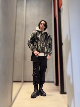 「ARMANI EXCHANGE（アルマーニエクスチェンジ）のアイテム（ブルゾン）」を使った、YUUさん（メンズ・174cm）の冬コーディネート