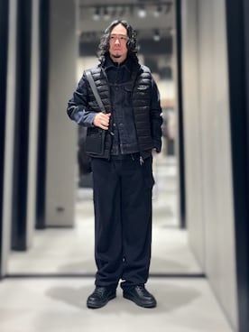 「アイテム（ダウンベスト）」を使った、YUUさん（メンズ・174cm）の冬コーディネート