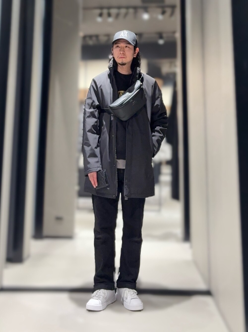 ダウンジャケット ARMANI EXCHANGE モッズコート