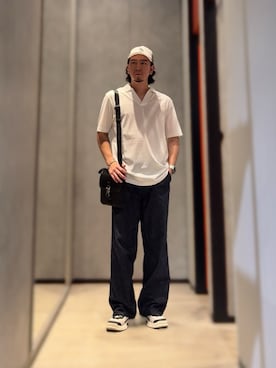 「ARMANI EXCHANGE（アルマーニエクスチェンジ）のアイテム」を使った、YUUさん（メンズ・174cm）の夏コーディネート