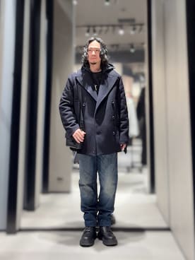 「アイテム（ブーツ）」を使った、YUUさん（メンズ・174cm）の冬コーディネート