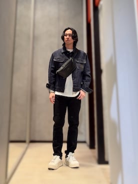 「ARMANI EXCHANGE（アルマーニエクスチェンジ）のアイテム（ジャケット/アウター）」を使った、YUUさん（メンズ・174cm）の春コーディネート
