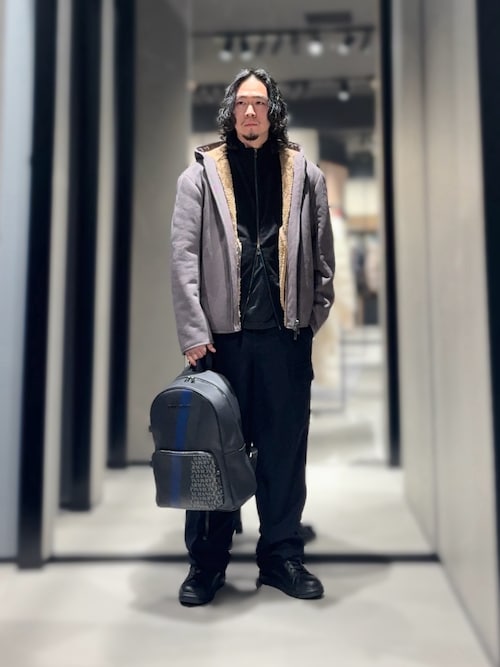 ARMANI EXCHANGE ムートンジャケット ムートンコート 「A|X アルマーニ