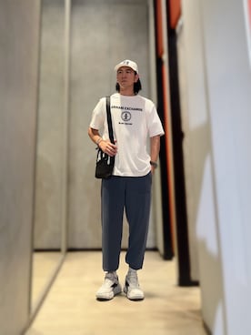 「ARMANI EXCHANGE（アルマーニエクスチェンジ）のアイテム（レッグウェア）」を使った、YUUさん（メンズ・174cm）の夏コーディネート