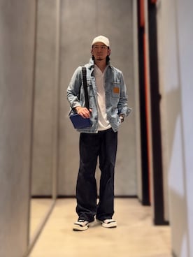 「アイテム（ボディバッグ/ウエストポーチ）」を使った、YUUさん（メンズ・174cm）の夏コーディネート