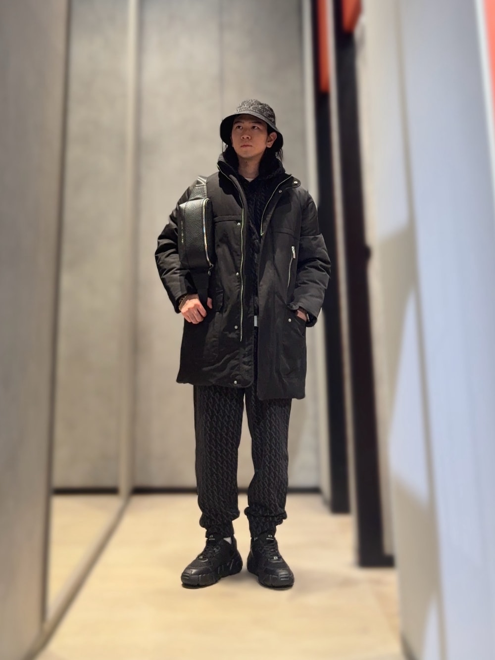 美品 ARMANI ブラックモッズコート 【公式通販】