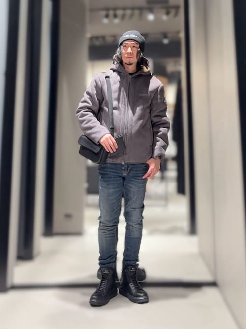 セール】【A|X アルマーニ エクスチェンジ】CL フェイクムートン×ボア