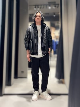 「armaniexchange」｜YUUさん（メンズ・174cm）の秋コーディネート