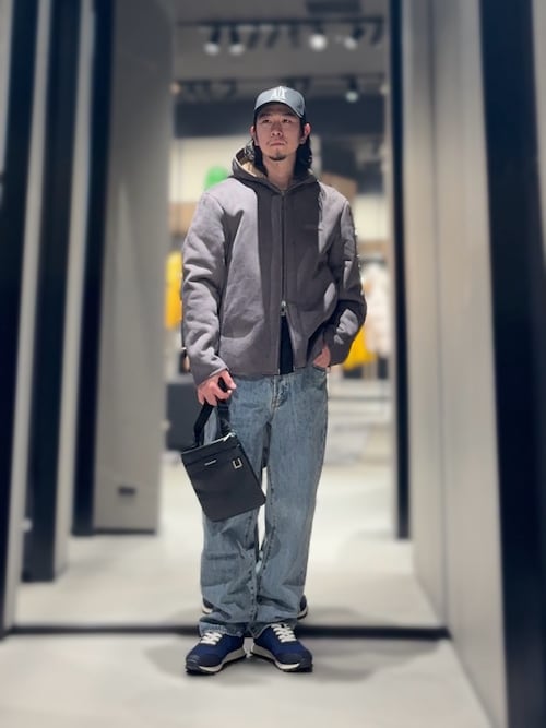 【極美品/XL相当】アルマーニエクスチェンジ ムートン ジャケット 黒 ARMANI EXCHANGE ムートンジャケット ムートンコート 「A|X アルマーニ