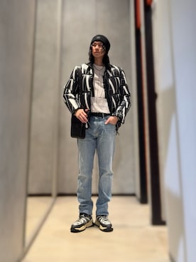 「ARMANI EXCHANGE（アルマーニエクスチェンジ）のアイテム（ダウンジャケット/コート）」を使った、YUUさん（メンズ・174cm）の秋コーディネート