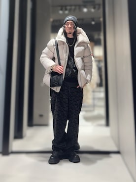 ARMANI EXCHANGEのダウンジャケット/コート（グレー系）を使った人気 