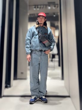 「アイテム（ボディバッグ/ウエストポーチ）」を使った、YUUさん（メンズ・174cm）の冬コーディネート