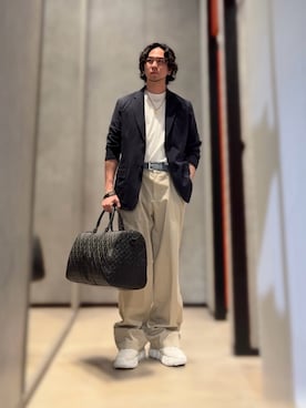 「アイテム（テーラードジャケット）」を使った、YUUさん（メンズ・174cm）の夏コーディネート