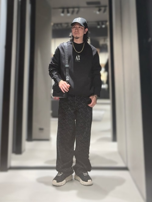 A|X アルマーニ エクスチェンジ】ICON パネルキャップ（キャップ