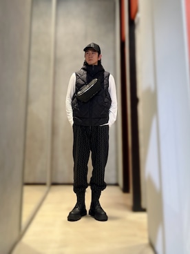 「ARMANI EXCHANGE（アルマーニエクスチェンジ）のアイテム（ブーツ）」を使った、YUUさん（メンズ・174cm）の秋コーディネート