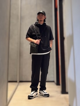 「アイテム（スウェットパンツ）」を使った、YUUさん（メンズ・174cm）の夏コーディネート
