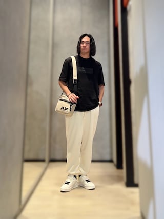 EMPORIO ARMANI☆ロゴ チャーム ショッパーバッグ♪送料込 ショッパー クロコダイルプリント＆ロゴチャーム | Emporio Armani