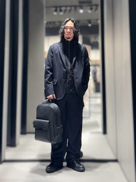 「アイテム（バックパック/リュック）」を使った、YUUさん（メンズ・174cm）の冬コーディネート