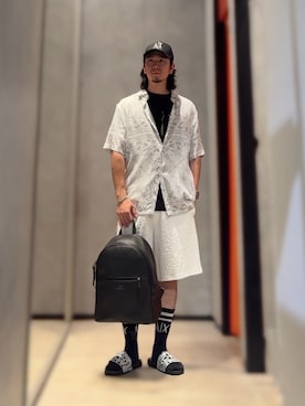 「アイテム（レッグウェア）」を使った、YUUさん（メンズ・174cm）の夏コーディネート