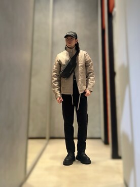 「ARMANI EXCHANGE（アルマーニエクスチェンジ）のアイテム（ブーツ）」を使った、YUUさん（メンズ・174cm）の秋コーディネート
