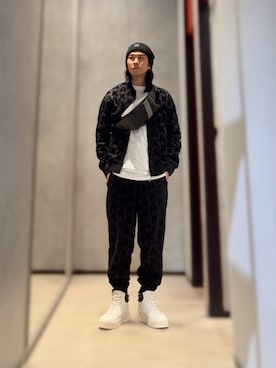 「ARMANI EXCHANGE（アルマーニエクスチェンジ）のアイテム（ニットキャップ/ビーニー）」を使った、YUUさん（メンズ・174cm）の秋コーディネート