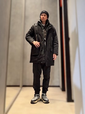 「コート」｜「アイテム（モッズコート）」を使った、YUUさん（メンズ・174cm）の秋コーディネート