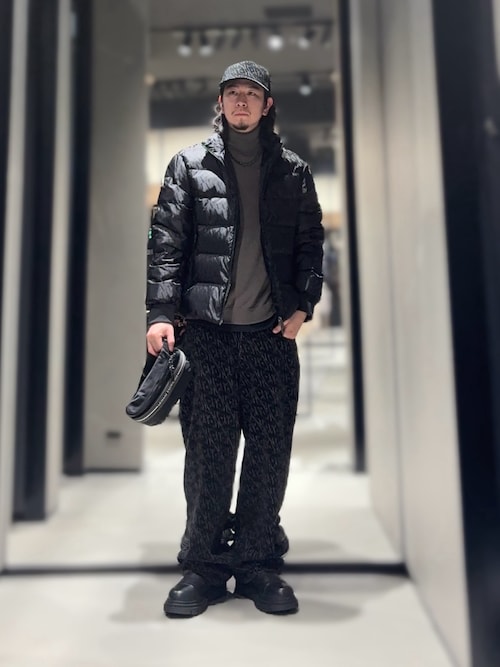 年末セール☆廃版入手困難・エンポリオ・アルマーニ　リミックス　フォーハー30ml セール】【A|X アルマーニ エクスチェンジ】オールオーバーロゴ デニム