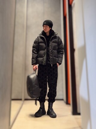 極美品 アルマーニエクスチェンジ　カーゴパンツ　ウール　ナイロン　ロゴ　切り替え ARMANI EXCHANGE（アルマーニエクスチェンジ）の「【A|X