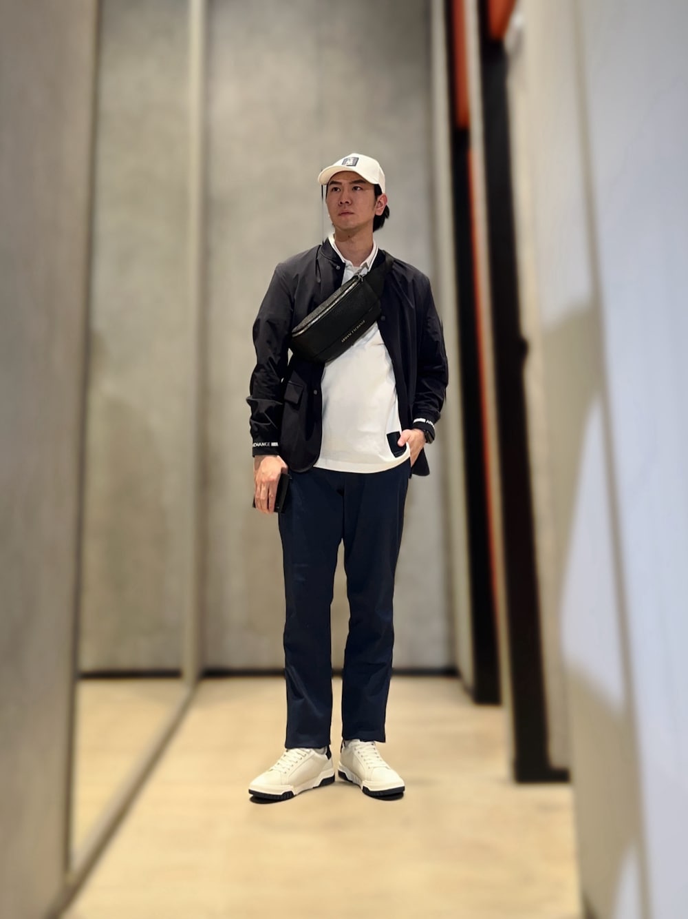 MIGARU ノーカラージャケット　セットアップ　ポロシャツ tentialshop_migaru-lightknit-