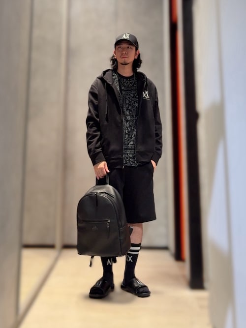 A|X アルマーニ エクスチェンジ】ICON スウェットハーフパンツ