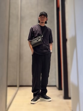 「アイテム（スウェットパンツ）」を使った、YUUさん（メンズ・174cm）の夏コーディネート