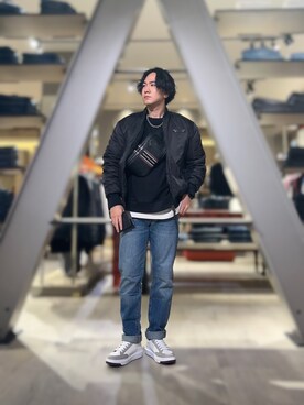「重ね着ベストシーズン」｜「アイテム（財布/小物）」を使った、YUUさん（メンズ・174cm）の秋コーディネート
