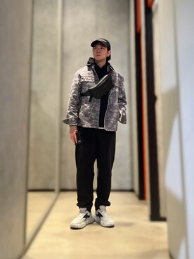 「ARMANI EXCHANGE（アルマーニエクスチェンジ）のアイテム（デニムジャケット）」を使った、YUUさん（メンズ・174cm）の春コーディネート